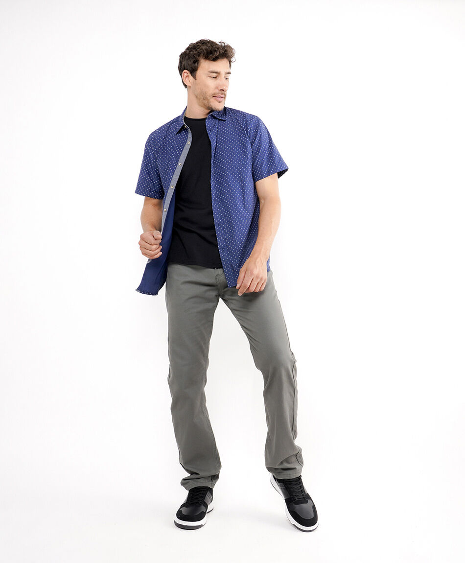 Camisa hombre mezclilla biker