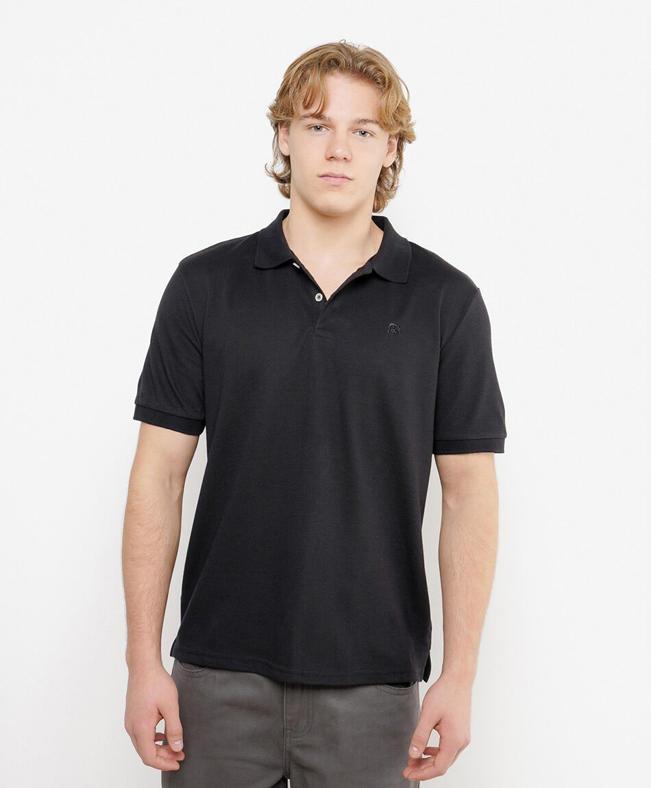 Remera hombre lisa cuello piqu&eacute;