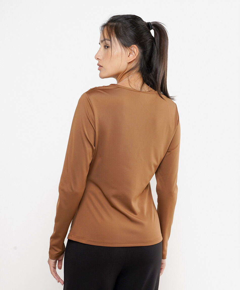 Remera mujer recogido lateral
