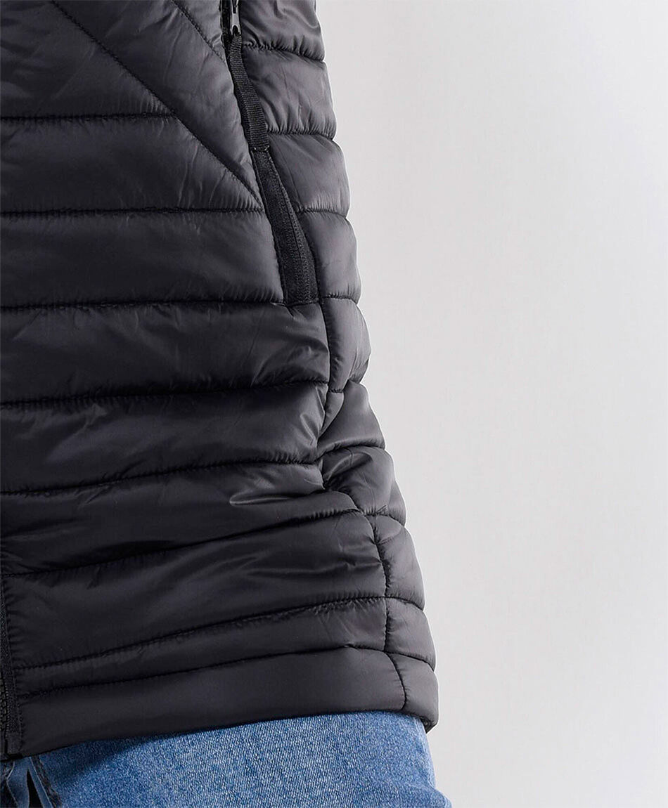 Parka mujer negra extra larga