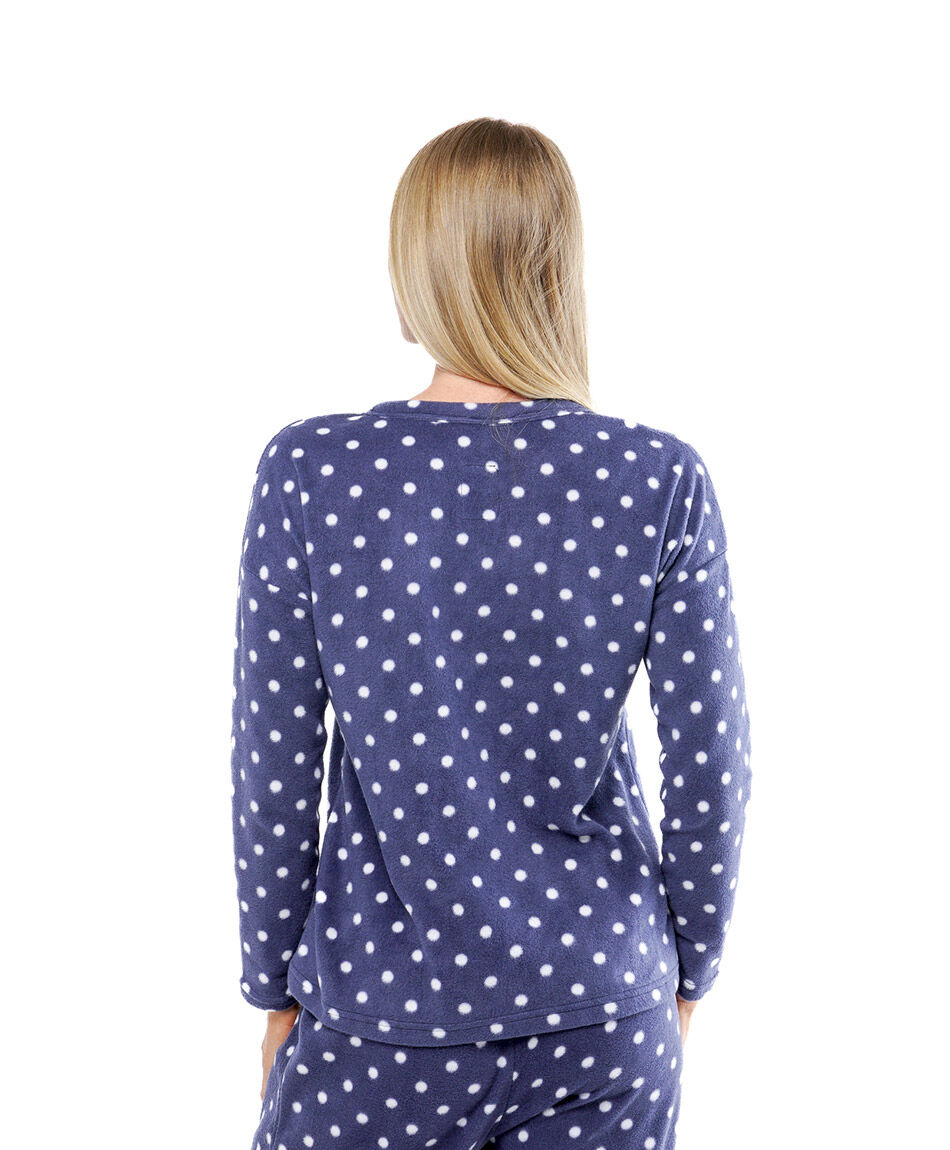 Pijama mujer micropolar puntos