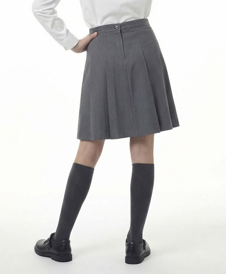 Pollera escolar gris