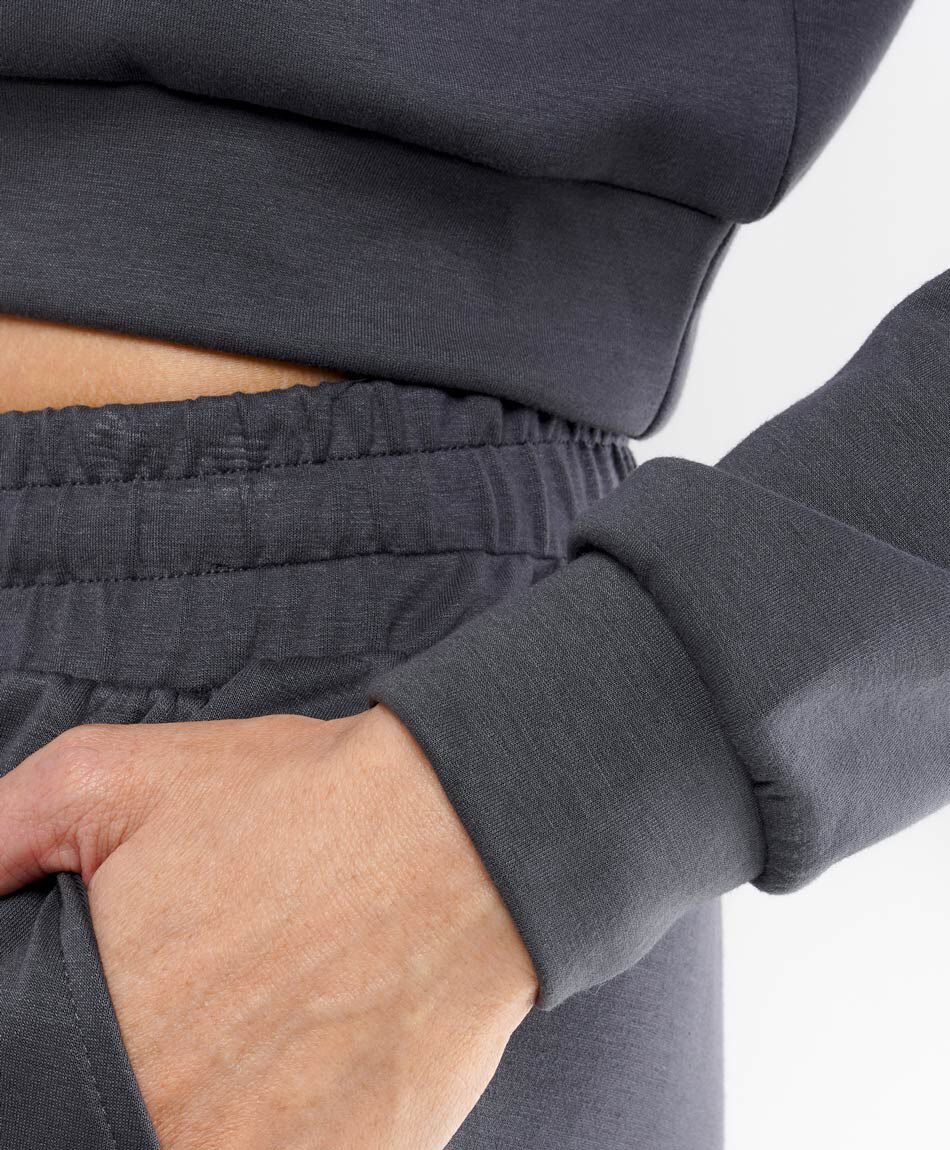 Buzo deportivo mujer modal crop