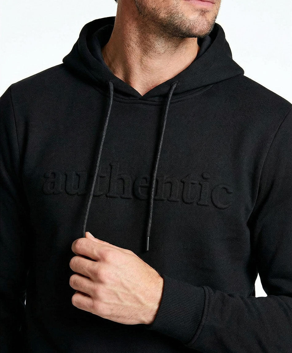 Poler&oacute;n hombre print relieve