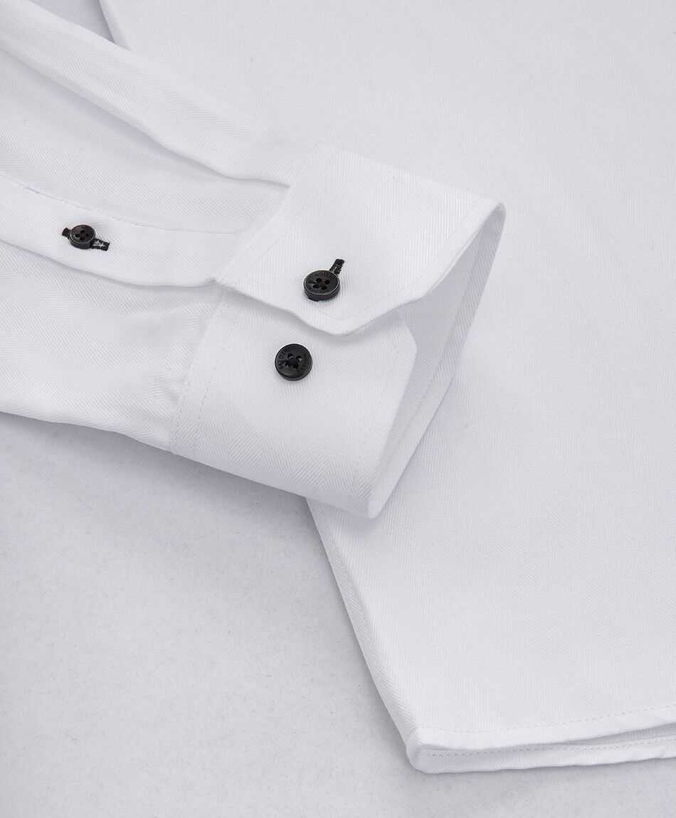Camisa hombre botones negros