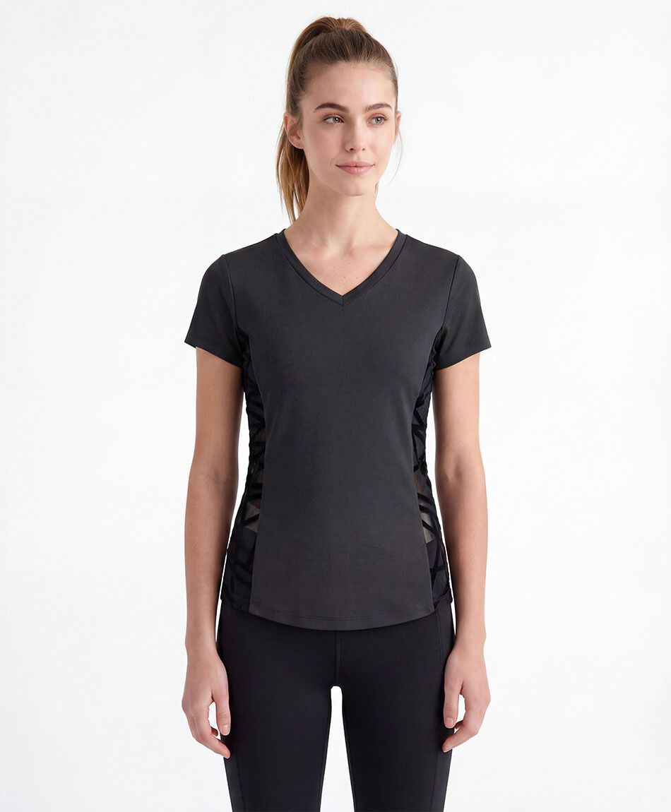 Remera deportiva mujer malla