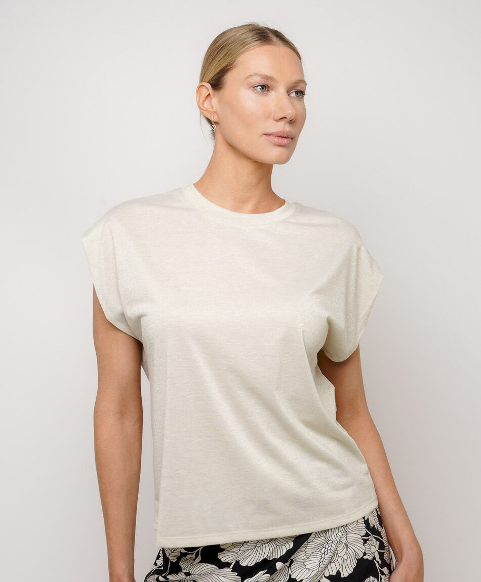 Remera mujer dorada