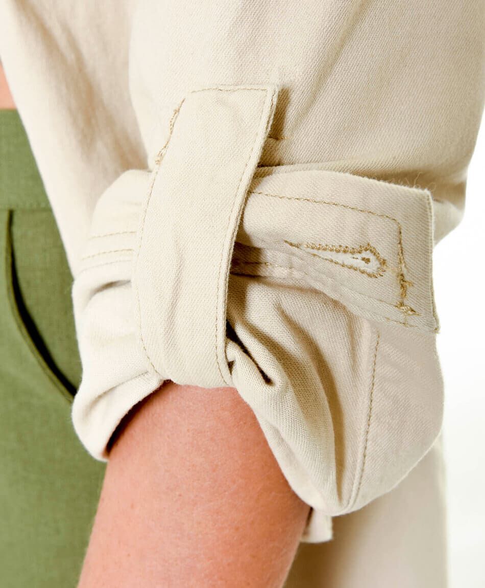 Chaqueta safari bolsillos