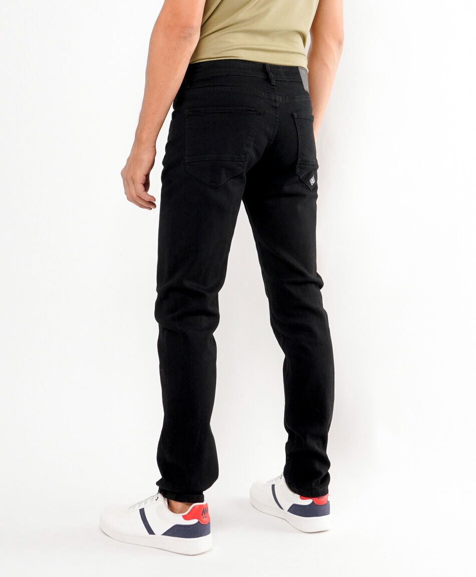 Jeans hombre negro super skinny fit