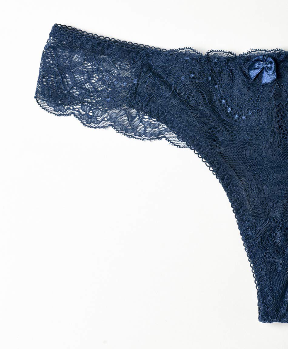 Tanga mujer encaje mandalas blue