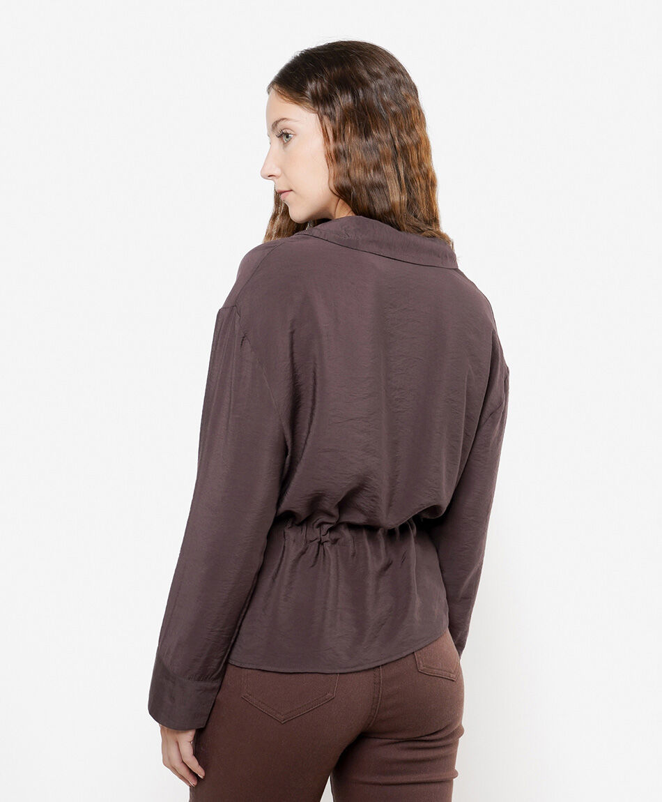 Camisa mujer tiras cintura