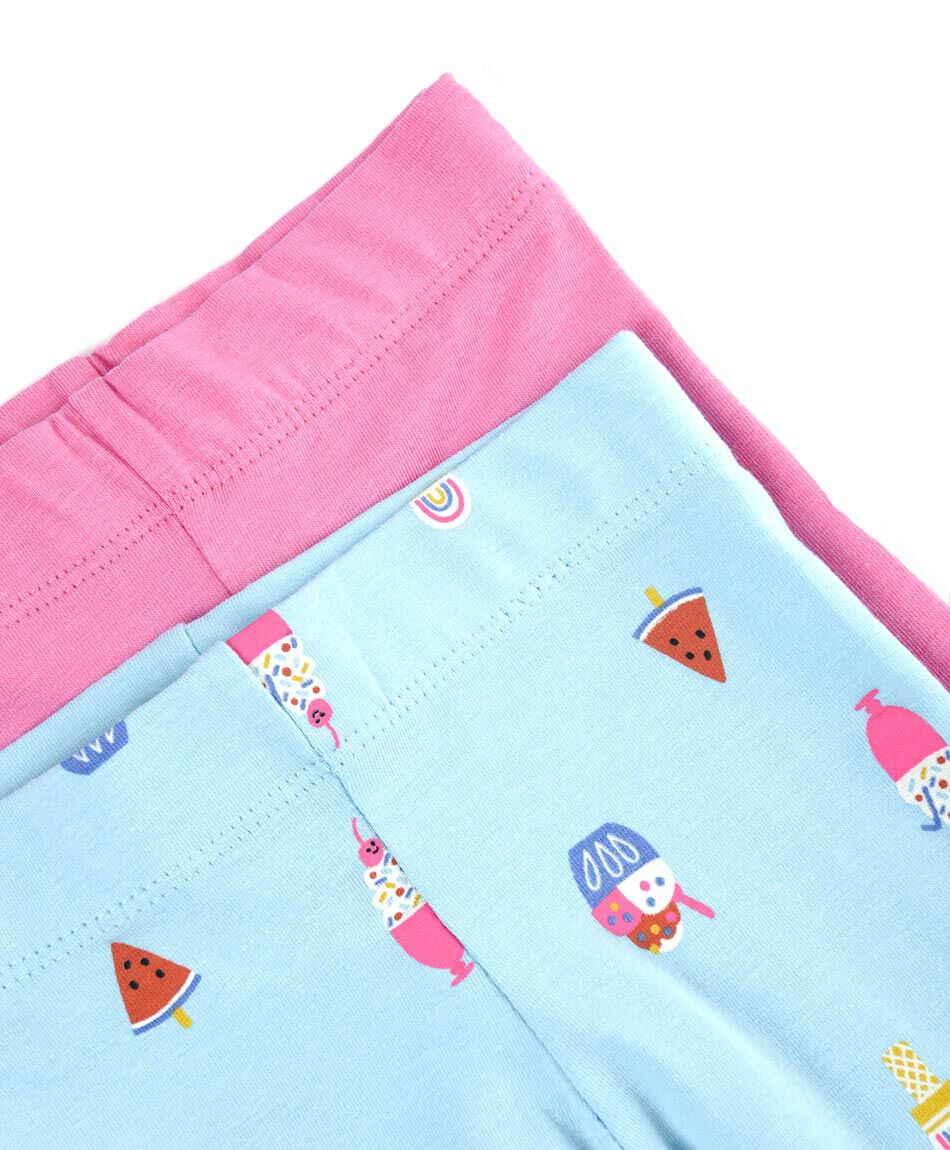 Pack 2 leggins beb&eacute; estampado helado