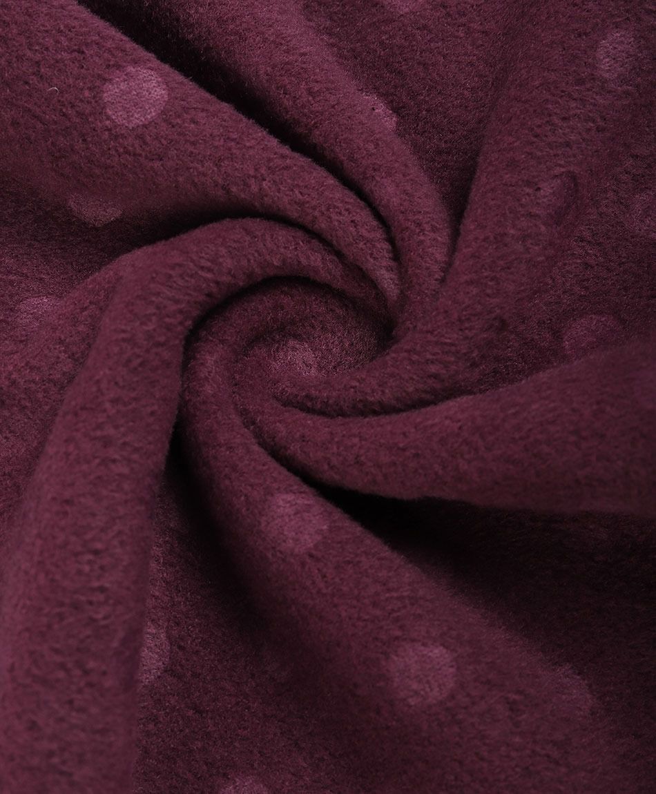 Pijama mujer polar lunares burdeo