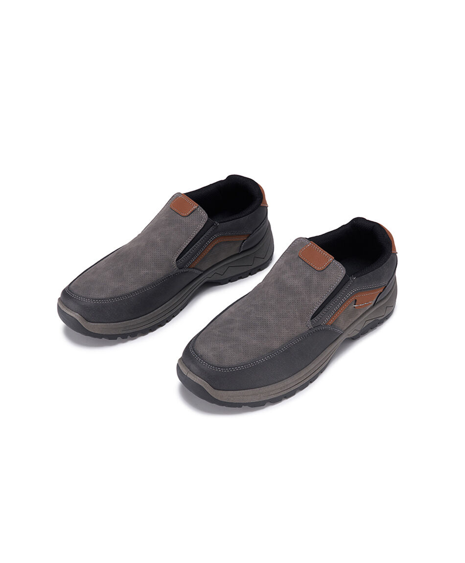 Mocas&iacute;n hombre outdoor gris