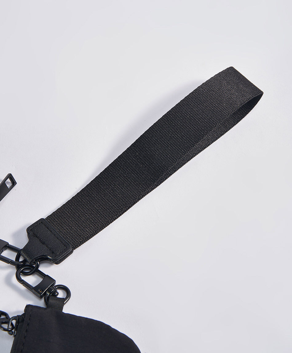 Billetera mujer colgante doble negro