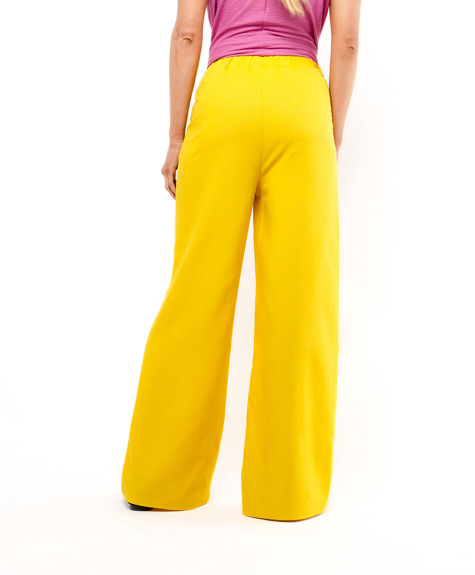 Pantal&oacute;n mujer amarillo