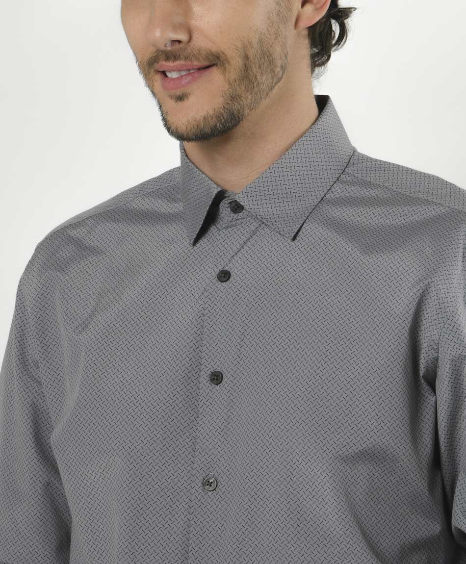 Camisa hombre gris