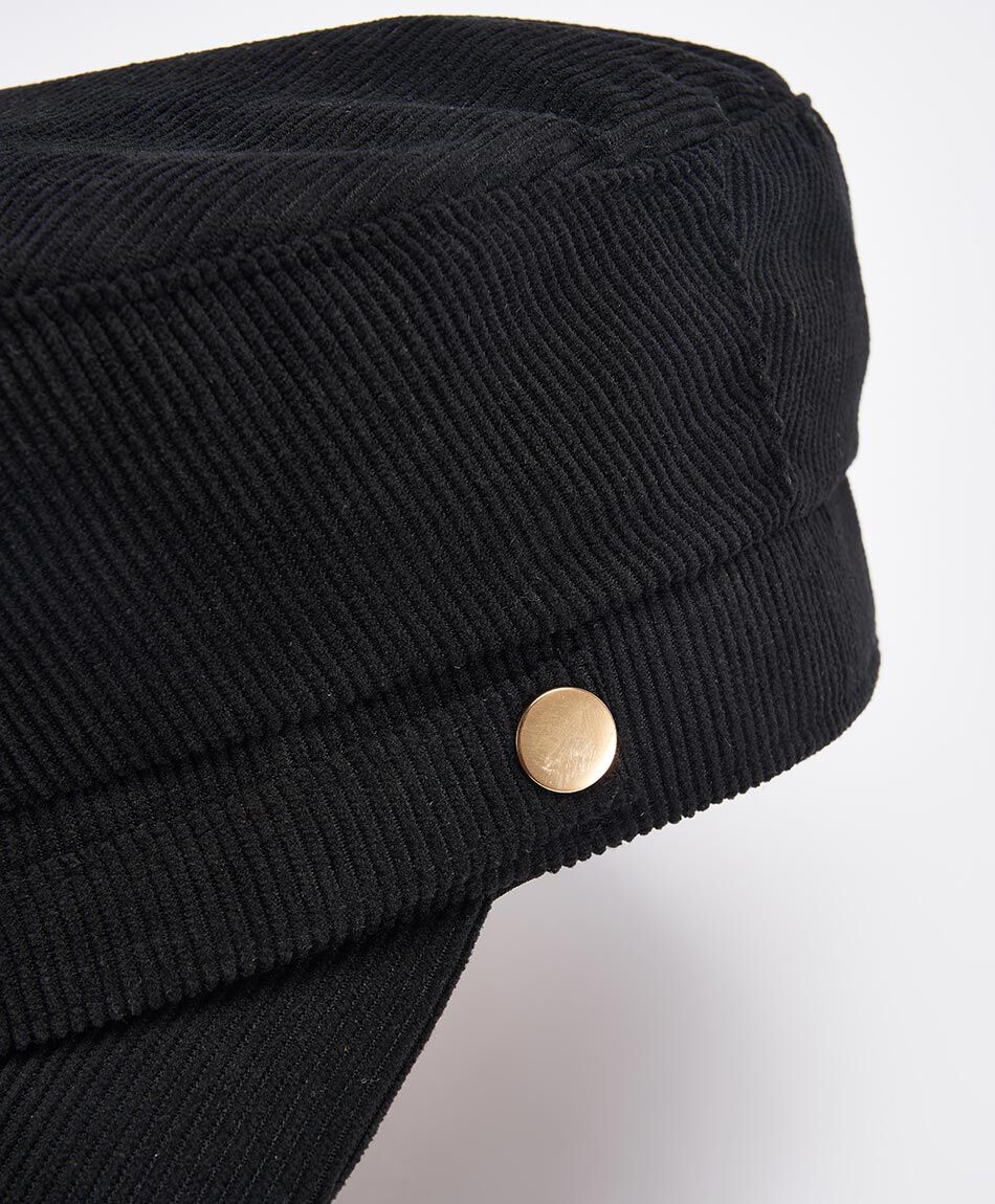 Boina mujer dise&ntilde;o cotel&eacute; negro