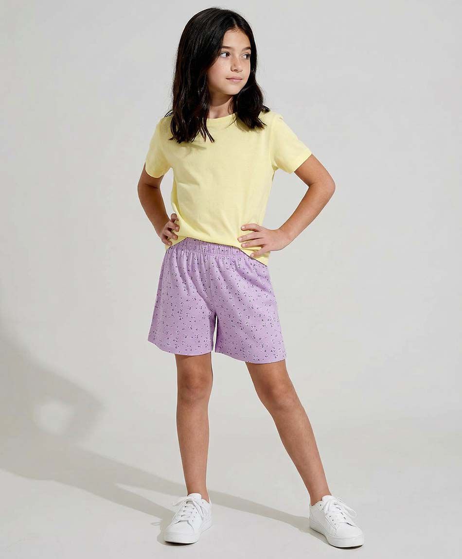 Short ni&ntilde;a biker florcitas