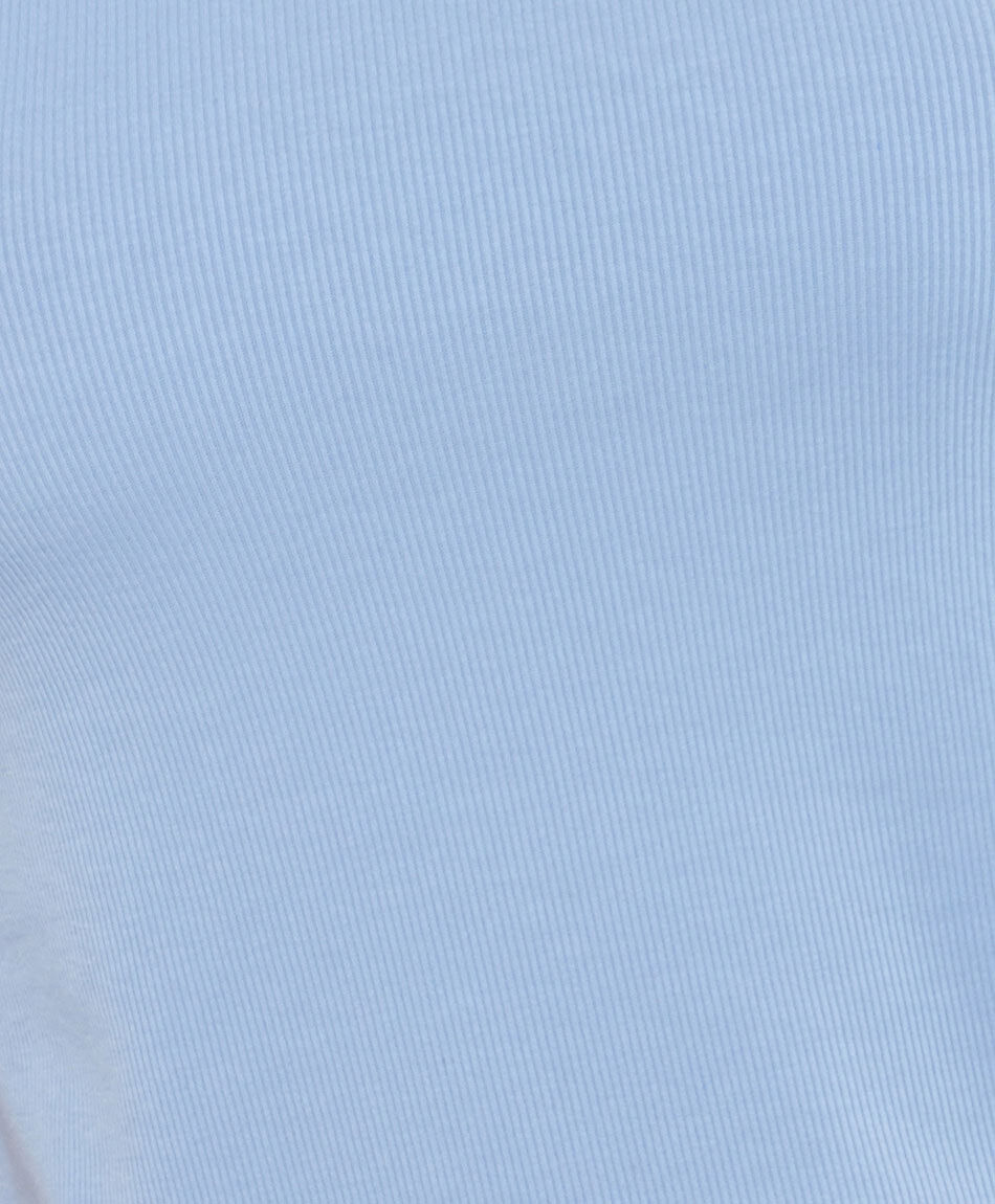 Remera mujer acanalada azul