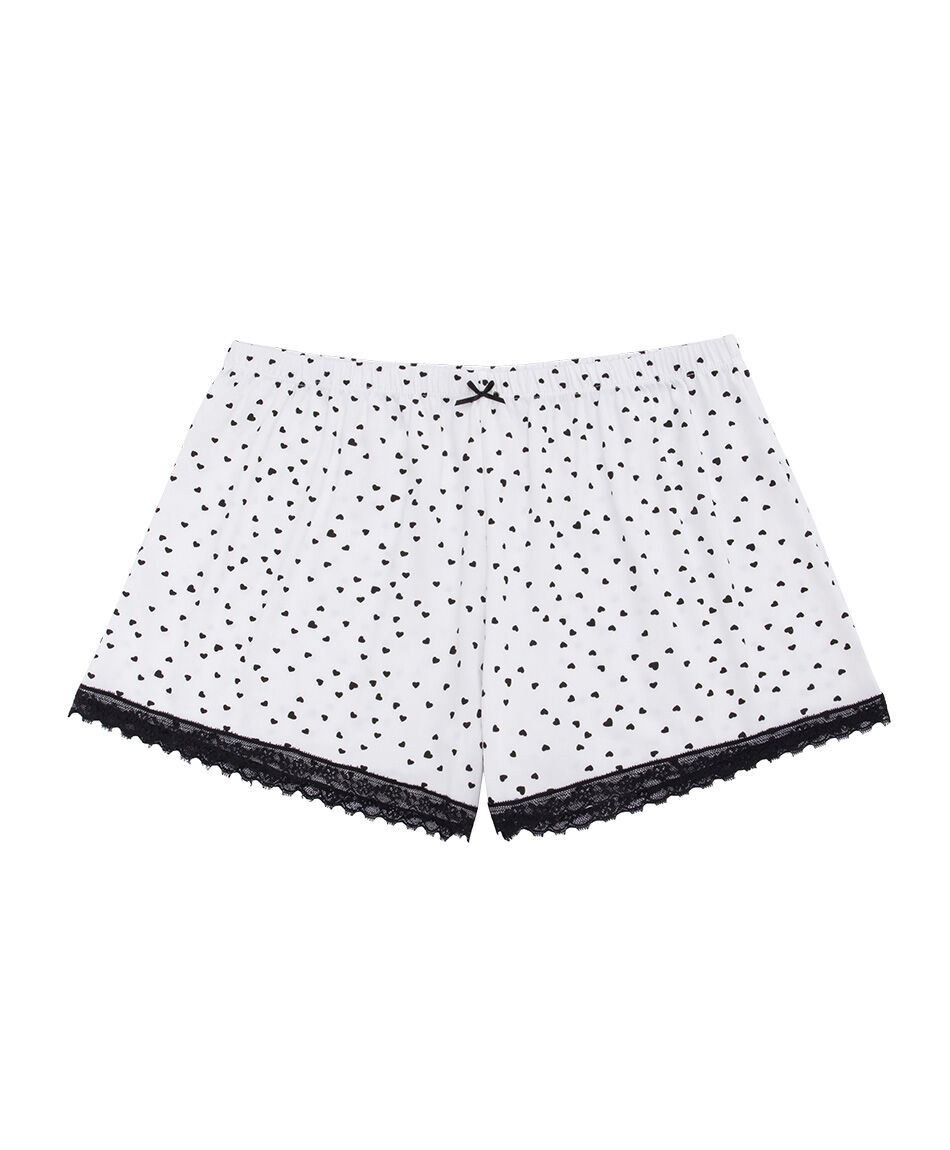 Baby doll mujer corazones black