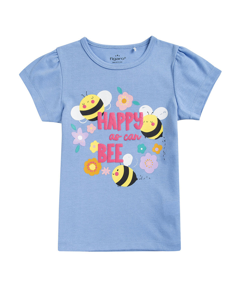 Remera beb&eacute; blanca abejitas