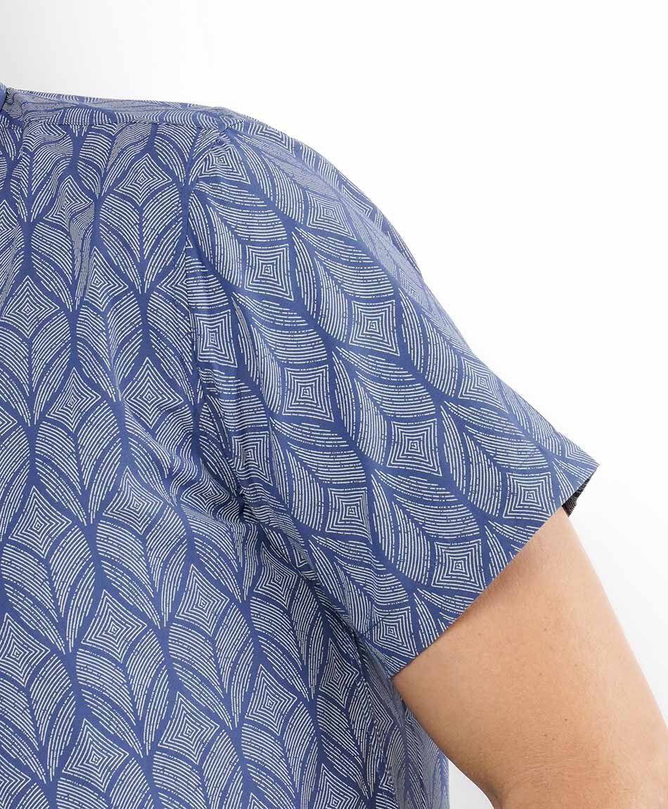 Camisa hombre casual dise&ntilde;o de hojas