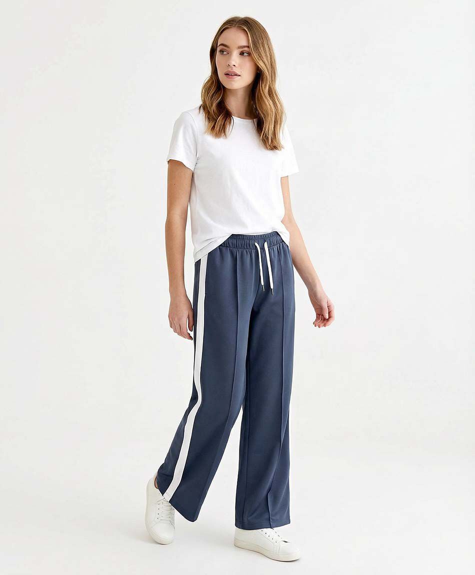 Pantalon deportivo mujer rectos blue