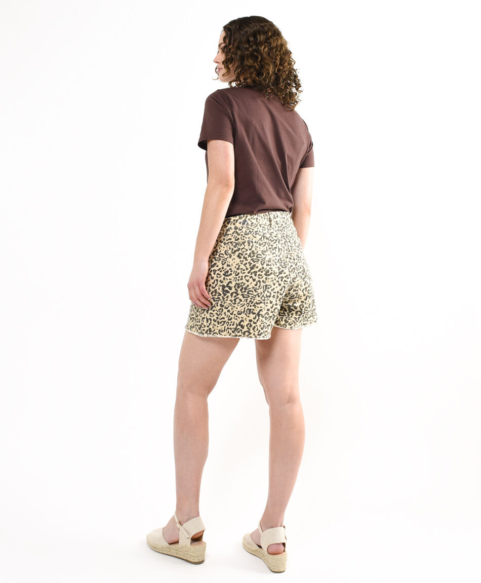 Pollera mujer short animal print