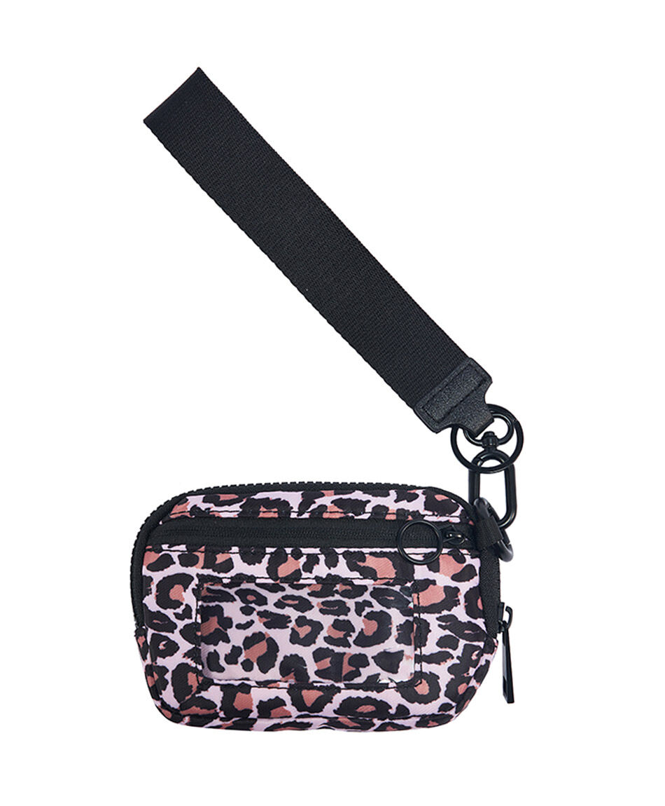 Billetera mujer colgante animal print