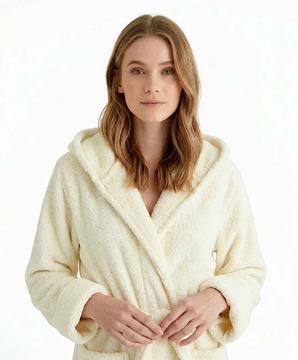 Bata mujer chiporro capucha