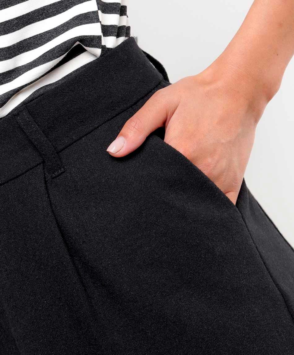 Short mujer lino cl&aacute;sico