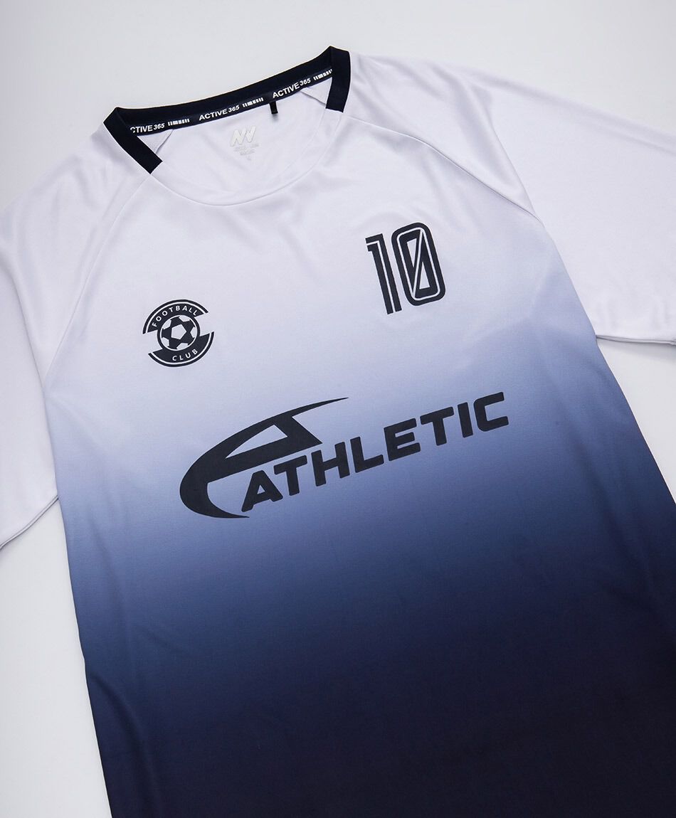 Remera deportiva hombre degrad&eacute; f&uacute;tbol