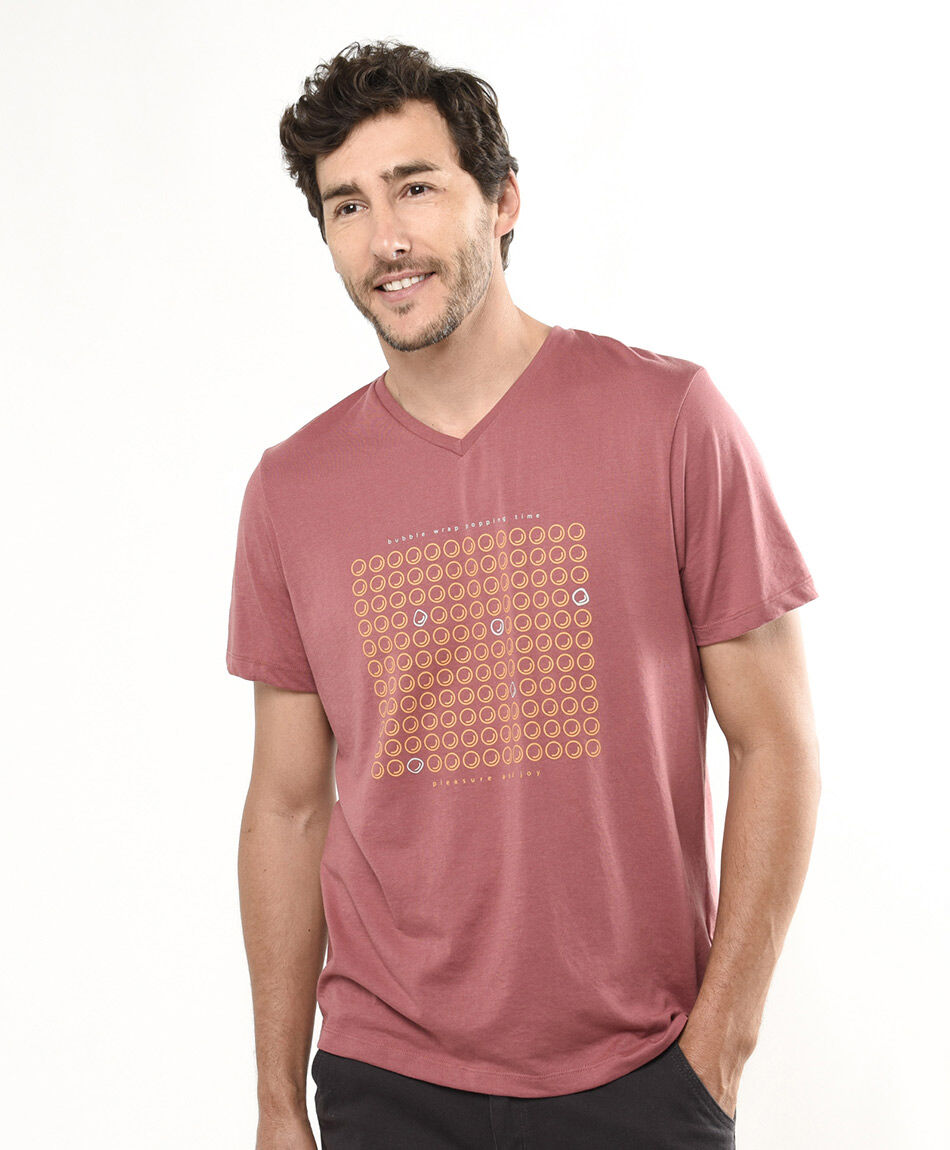 Remera hombre burbujas