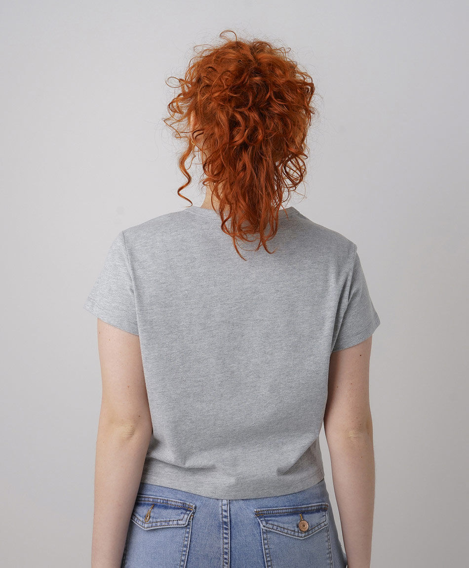 Remera mujer gato cowboy crop
