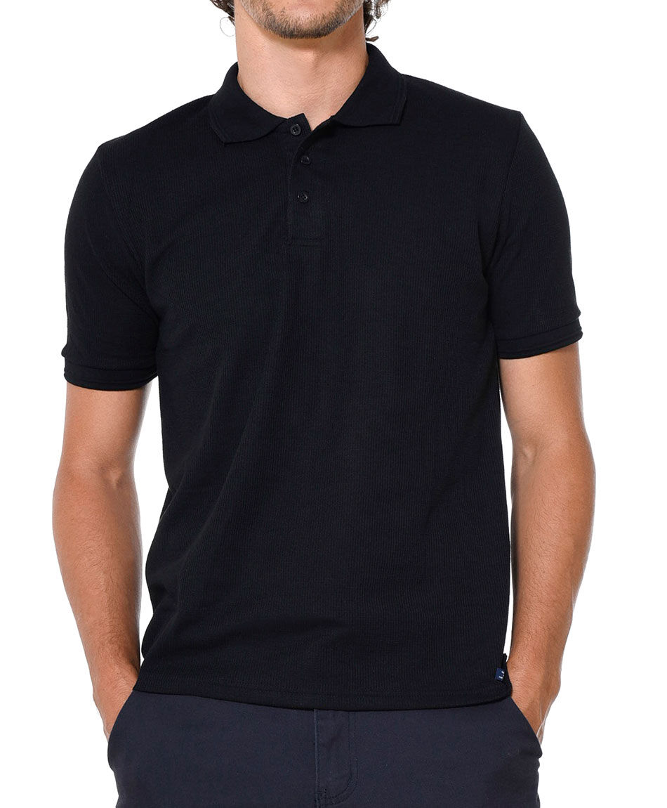 Polera polo wafle