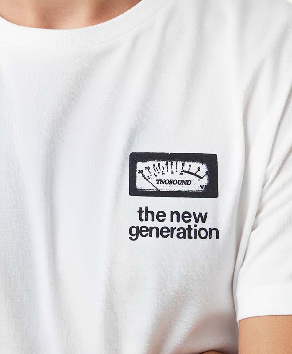 Remera hombre doble estampado new generation