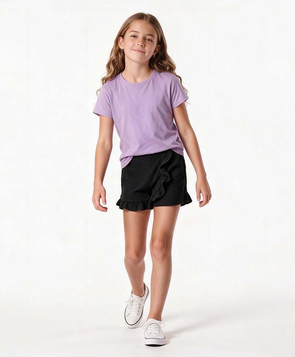 Pollera ni&ntilde;a short vuelos