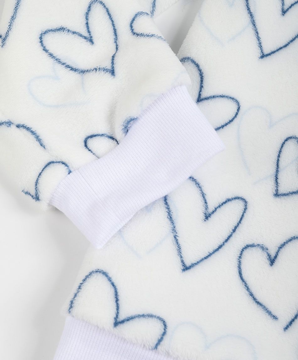 Pijama mujer coral corazones