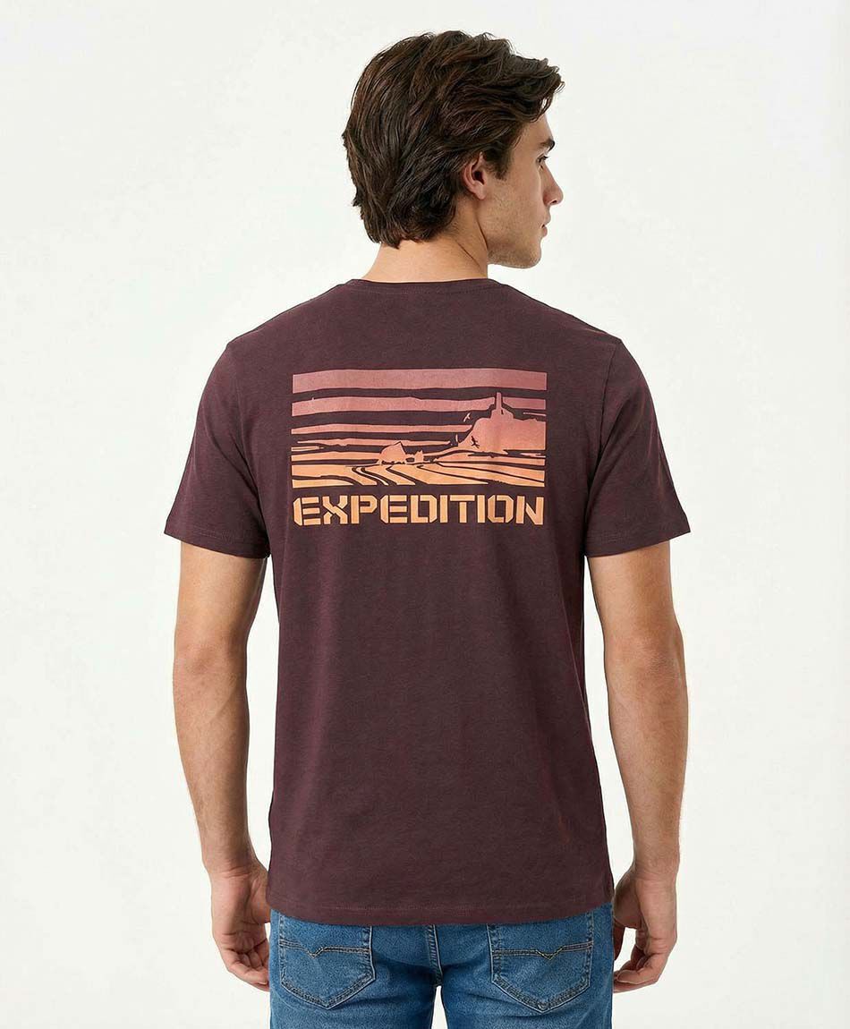 Remera hombre estampado expedition