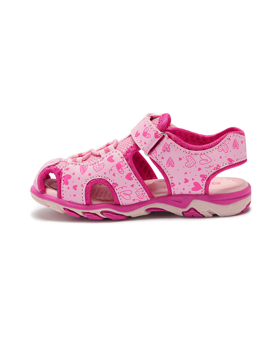 Sandalia infantil (20 a 25) outdoor fucsia