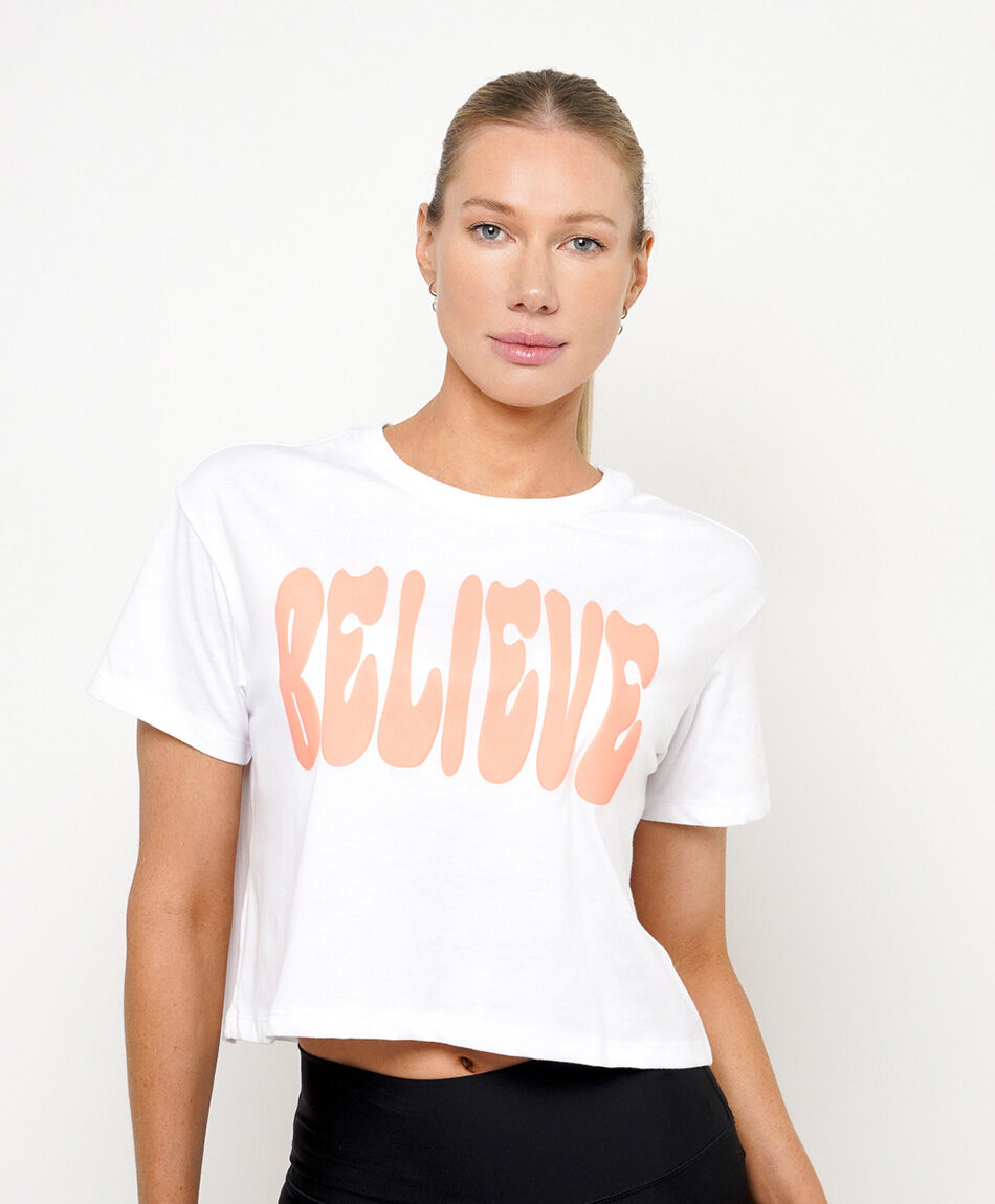 Remera deportiva mujer believe