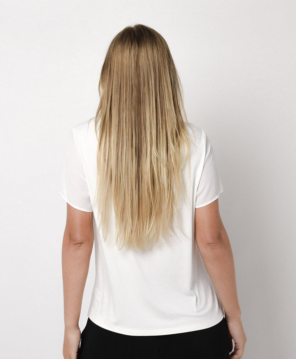 Remera mujer mix flor