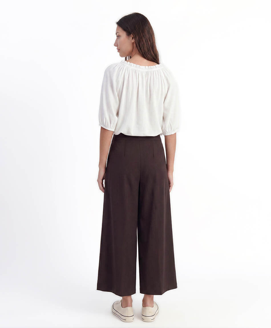 Pantal&oacute;n mujer super wide pliegues
