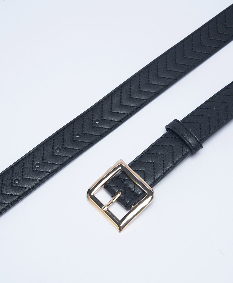 Cintur&oacute;n mujer textura v