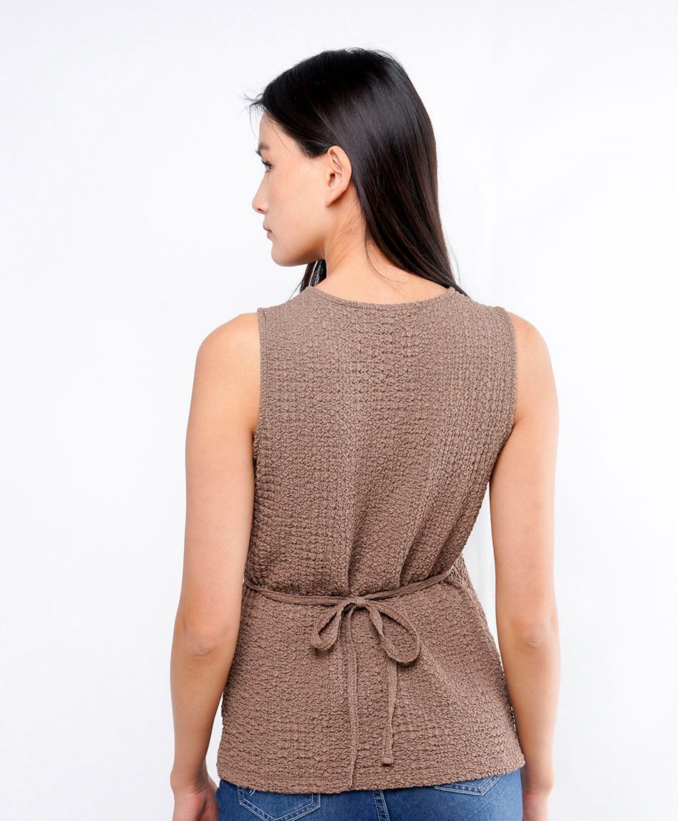 Camisa mujer textura cruzada