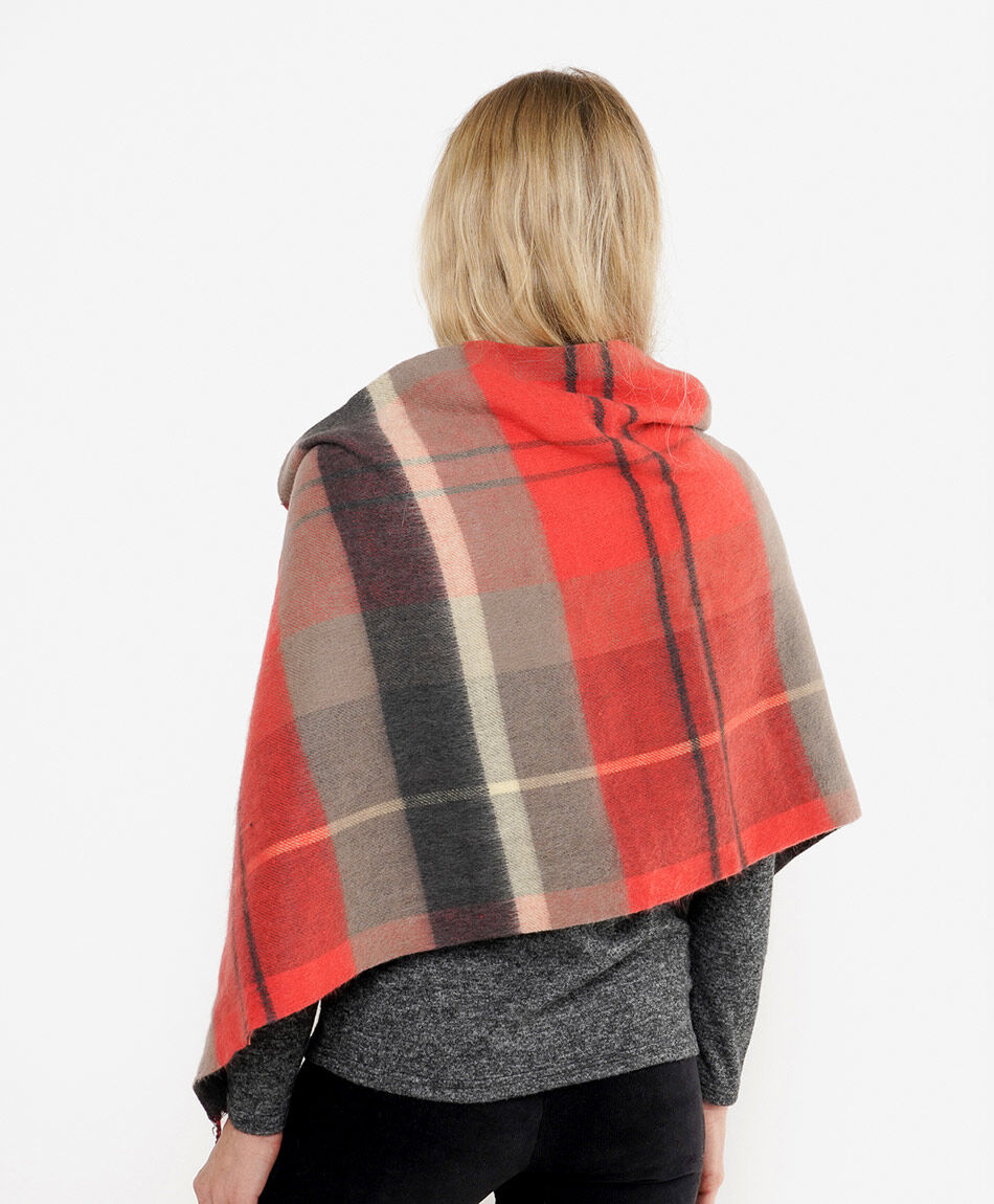 Poncho mujer broche bot&oacute;n