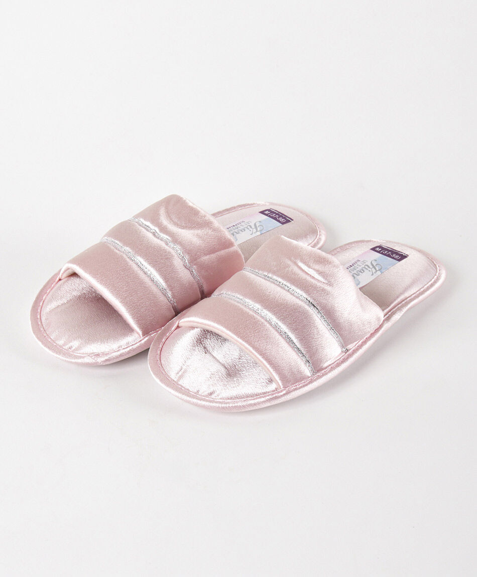 Pantufla mujer brillante