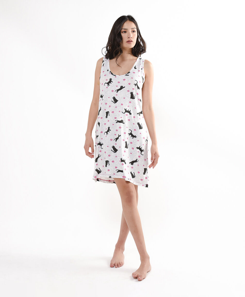 Camisola mujer gatos y flores