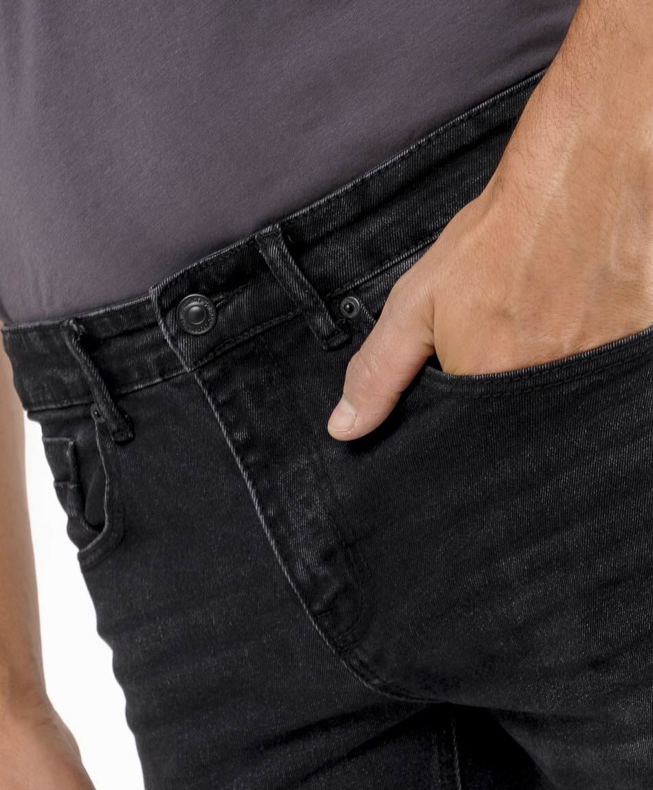 Jeans hombre gris oscuro skinny fit